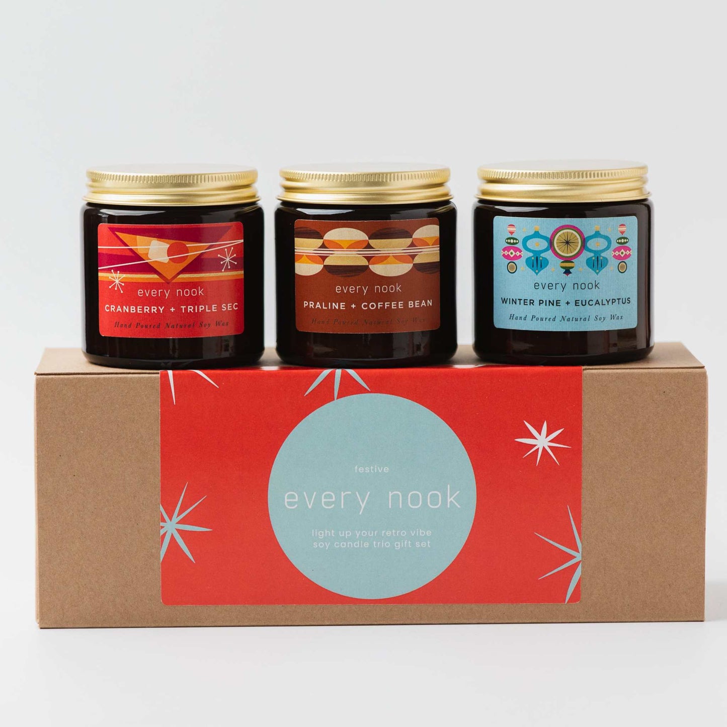 Festive Candle Trio Gift Set