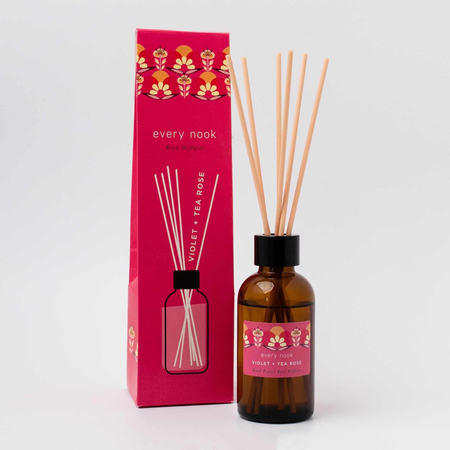 Violet + Tea Rose Reed Diffuser