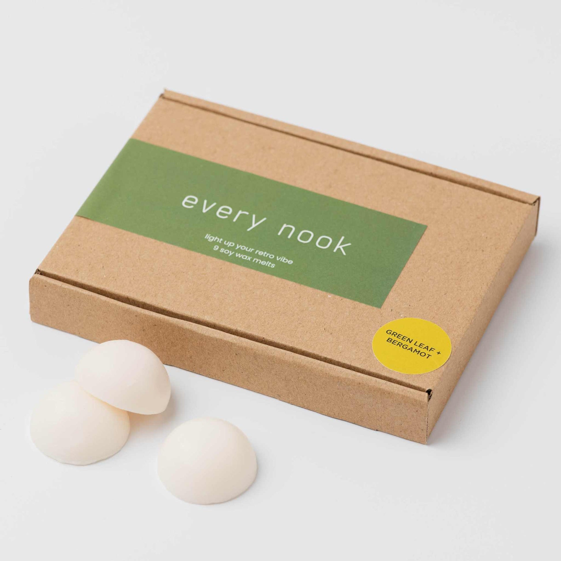 every nook Green Leaf + Bergamot soy wax melts