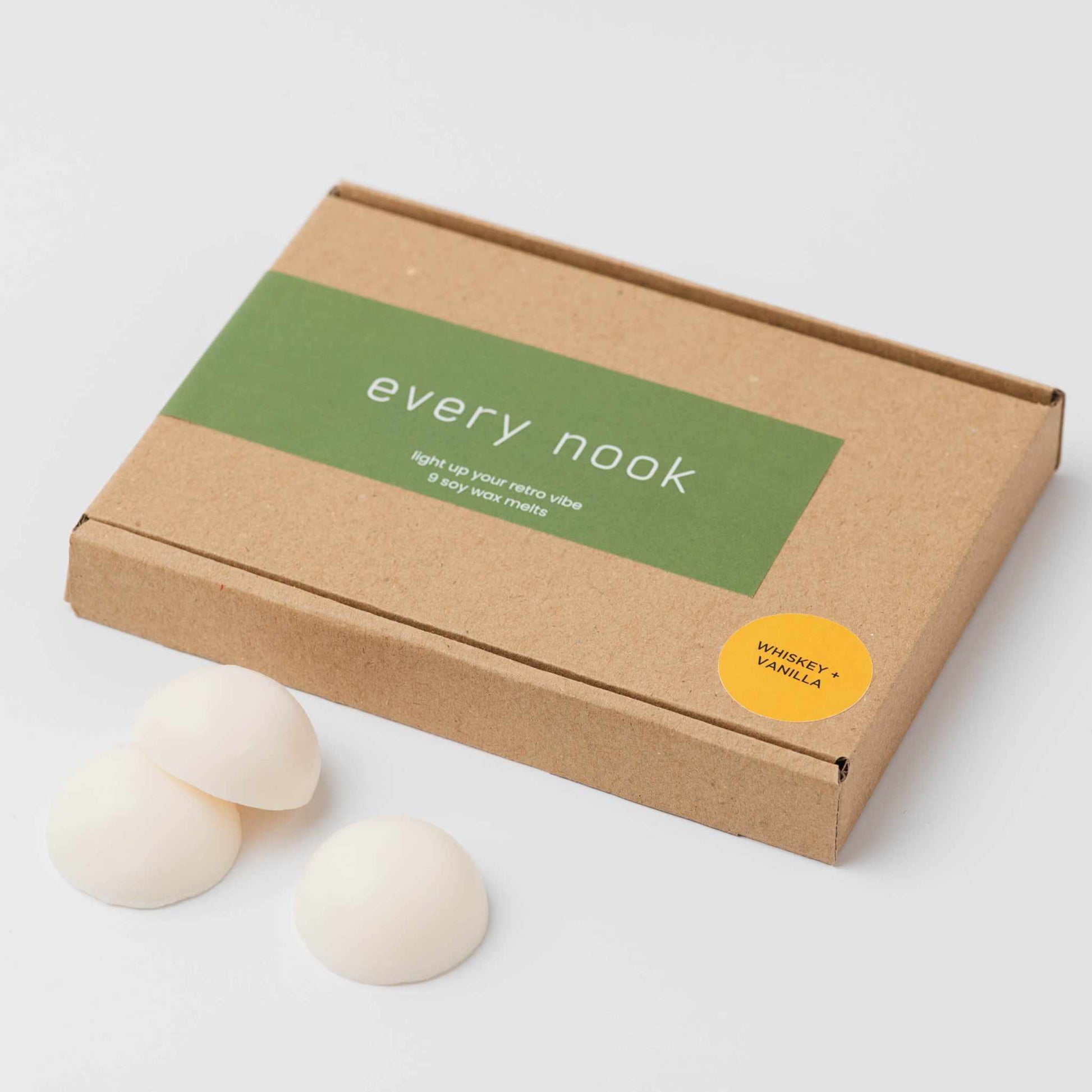 every nook soy wax melts - Whiskey + Vanilla wax melts